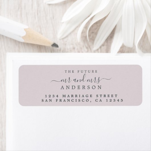 Chic Script Future Mr. Wedding Rücksendeadresse (Insitu)
