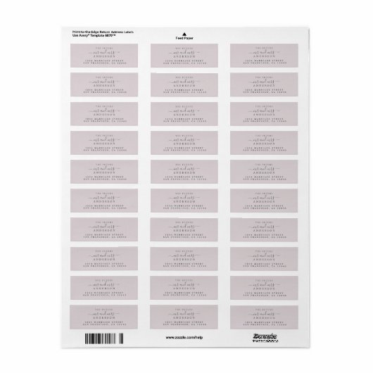 Chic Script Future Mr. Wedding Rücksendeadresse (Vorne)