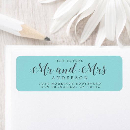 Chic Script Future Mr. Wedding Rücksendeadresse (Insitu)