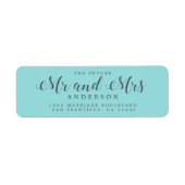 Chic Script Future Mr. Wedding Rücksendeadresse (Vorne)
