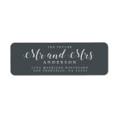 Chic Script Future Mr. Wedding Rücksendeadresse (Vorne)