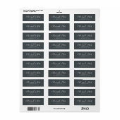 Chic Script Future Mr. Wedding Rücksendeadresse (Vorne)
