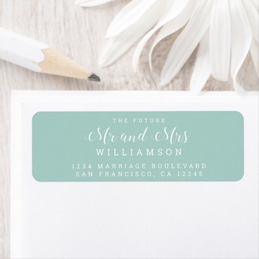 Chic Script Future Mr. Wedding Rücksendeadresse (Insitu)