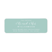 Chic Script Future Mr. Wedding Rücksendeadresse (Vorne)