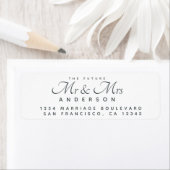 Chic Script Future Mr. Wedding Rücksendeadresse (Insitu)