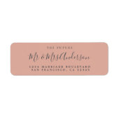 Chic Script Future Mr. Wedding Rücksendeadresse (Vorne)