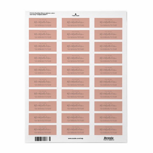 Chic Script Future Mr. Wedding Rücksendeadresse (Vorne)