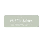 Chic Script Future Mr. Wedding Rücksendeadresse (Vorne)