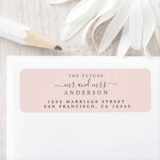 Chic Script Future Mr. Wedding Rücksendeadresse (Insitu)