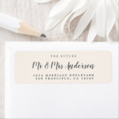 Chic Script Future Mr. Wedding Rücksendeadresse (Insitu)