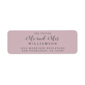 Chic Script Future Mr. Wedding Rücksendeadresse (Vorne)