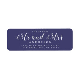 Chic Script Future Mr. Wedding Rücksendeadresse