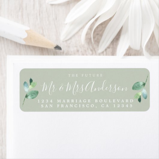 Chic Script Future Mr. Wedding Rücksendeadresse (Insitu)