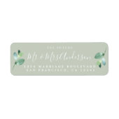 Chic Script Future Mr. Wedding Rücksendeadresse (Vorne)