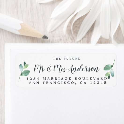 Chic Script Future Mr. Wedding Rücksendeadresse (Insitu)
