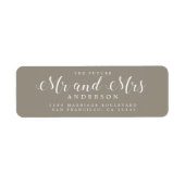 Chic Script Future Mr. Wedding Rücksendeadresse (Vorne)
