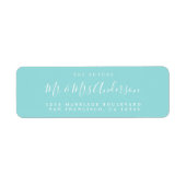 Chic Script Future Mr. Wedding Rücksendeadresse (Vorne)