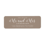 Chic Script Future Mr. Wedding Rücksendeadresse (Vorne)