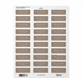 Chic Script Future Mr. Wedding Rücksendeadresse (Vorne)