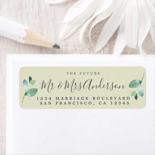 Chic Script Future Mr. Wedding Rücksendeadresse (Insitu)