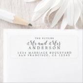 Chic Script Future Mr. Wedding Rücksendeadresse (Insitu)