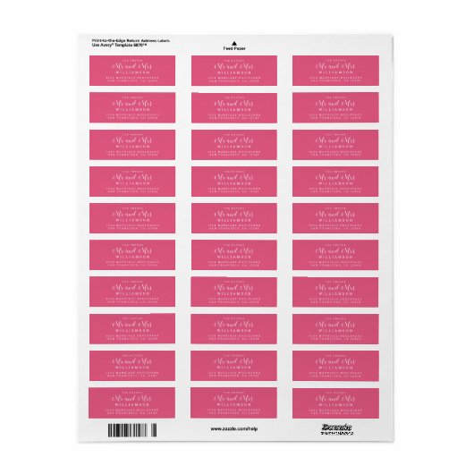 Chic Script Future Mr. Wedding Rücksendeadresse (Vorne)