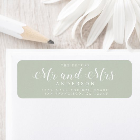 Chic Script Future Mr. Wedding Rücksendeadresse (Insitu)