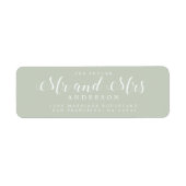 Chic Script Future Mr. Wedding Rücksendeadresse (Vorne)