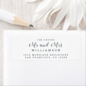 Chic Script Future Mr. Wedding Rücksendeadresse (Insitu)