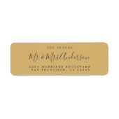Chic Script Future Mr. Wedding Rücksendeadresse (Vorne)