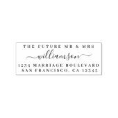Chic Script Future Mr. Wedding Rücksendeadresse Gummistempel (Stempel)