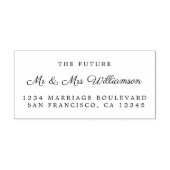 Chic Script Future Mr. Wedding Rücksendeadresse Permastempel (Design)