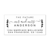 Chic Script Future Mr. Wedding Rücksendeadresse Permastempel (Design)