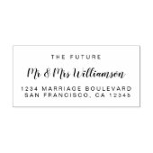 Chic Script Future Mr. Wedding Rücksendeadresse Permastempel (Design)