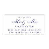 Chic Script Future Mr. Wedding Rücksendeadresse Permastempel (Design)