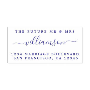 Chic Script Future Mr. Wedding Rücksendeadresse Permastempel