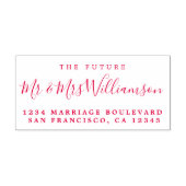 Chic Script Future Mr. Wedding Rücksendeadresse Permastempel (Design)