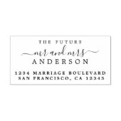 Chic Script Future Mr. Wedding Rücksendeadresse Permastempel (Design)