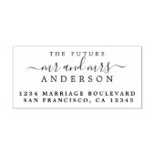 Chic Script Future Mr. Wedding Rücksendeadresse Permastempel (Design)