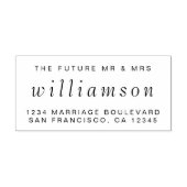 Chic Script Future Mr. Wedding Rücksendeadresse Permastempel (Design)