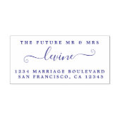 Chic Script Future Mr. Wedding Rücksendeadresse Permastempel (Design)