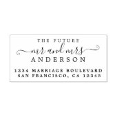 Chic Script Future Mr. Wedding Rücksendeadresse Permastempel (Design)