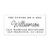 Chic Script Future Mr. Wedding Rücksendeadresse Permastempel (Design)