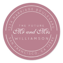 Chic Script Future Mr. Wedding Rücksendeadresse