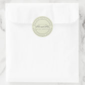 Chic Script Future Mr. Wedding Rücksendeadresse Runder Aufkleber (Tasche)