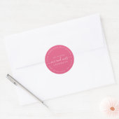 Chic Script Future Mr. Wedding Rücksendeadresse Runder Aufkleber (Umschlag)