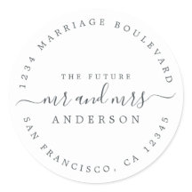 Chic Script Future Mr. Wedding Rücksendeadresse