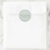 Chic Script Future Mr. Wedding Rücksendeadresse Runder Aufkleber (Tasche)