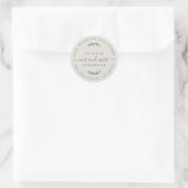 Chic Script Future Mr. Wedding Rücksendeadresse Runder Aufkleber (Tasche)