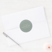 Chic Script Future Mr. Wedding Rücksendeadresse Runder Aufkleber (Umschlag)